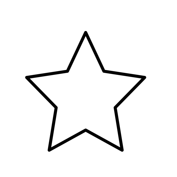 扁平化五角星