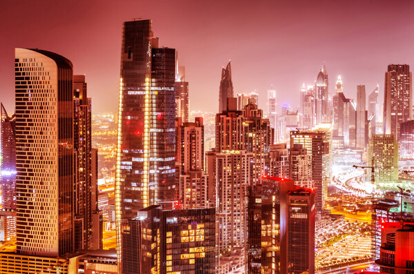 迪拜高楼风景