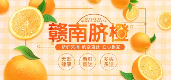 淘宝天猫秋季水果食品上市海报banner