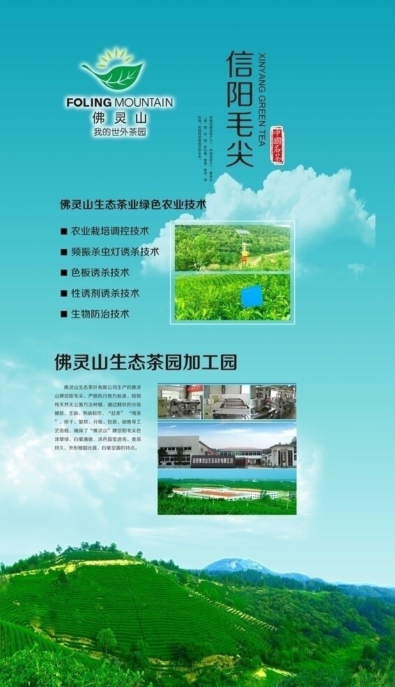 茶叶农业企业活动展板图片
