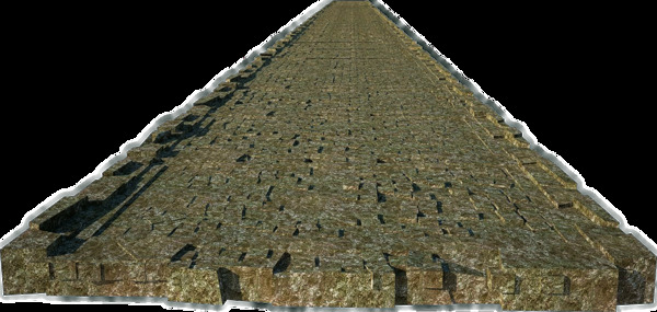 古代地砖铺设路面png元素