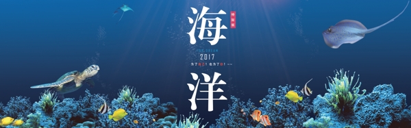 海洋海报banner