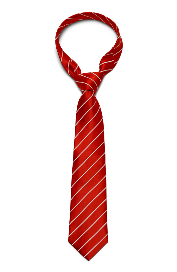 红色条纹领带图片
