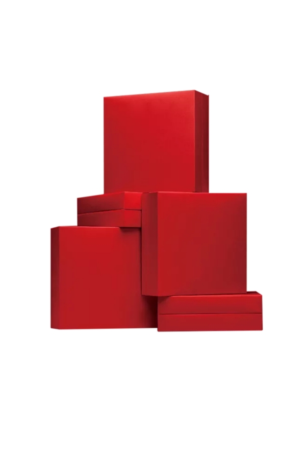 红色礼盒立体元素
