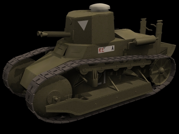 军用装备坦克3d模型素材军事坦克18