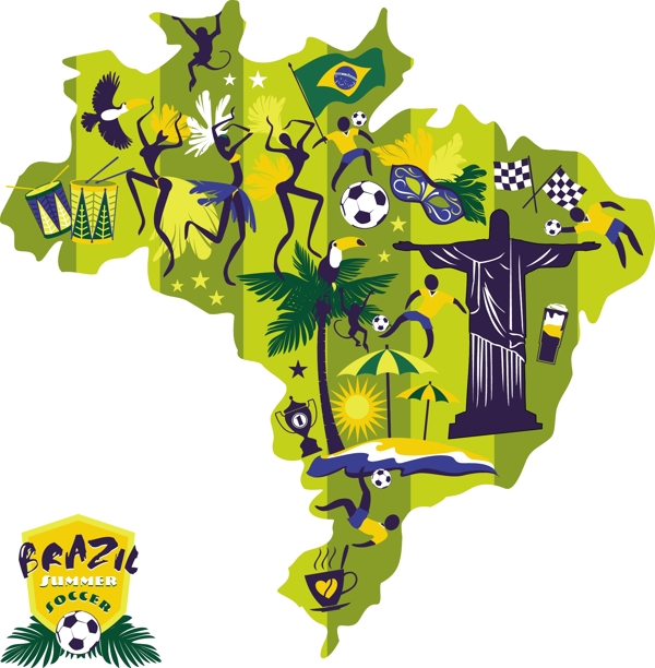 巴西足球地图