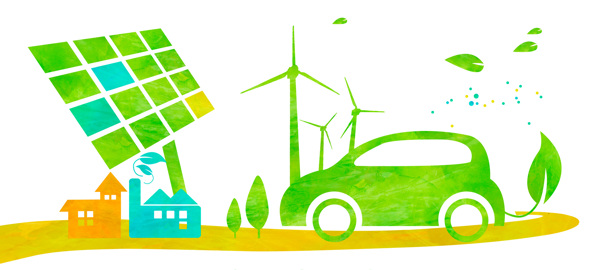 绿色环保低碳生活banner背景