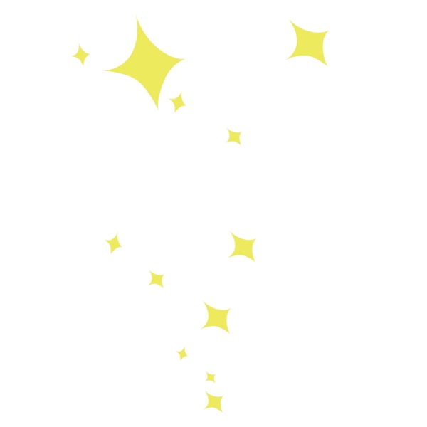 创意黄色星星免抠图