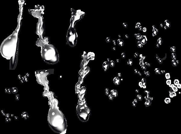 透明水珠水滴免抠png透明图层素材