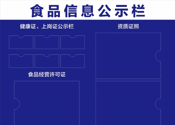 食品信息公示栏