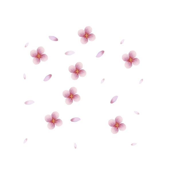 樱花花瓣png素材