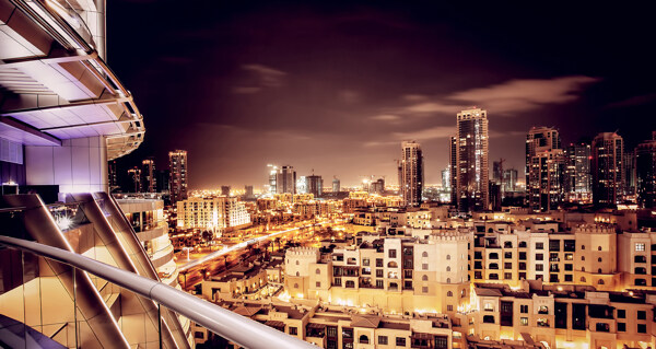 迪拜阿联酋城市夜景图片
