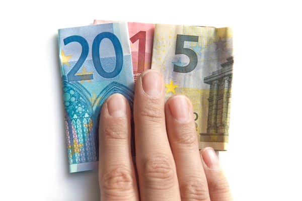 2015纸币与手势图片
