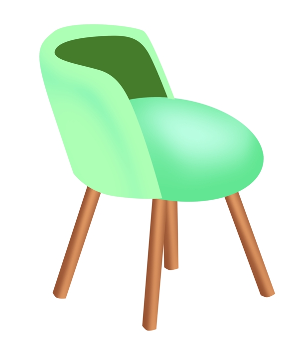 舒服椅子家具插画