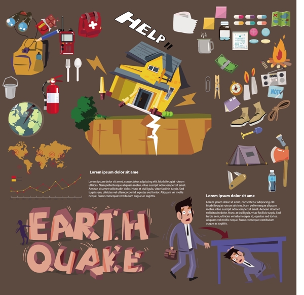 地震预防信息图
