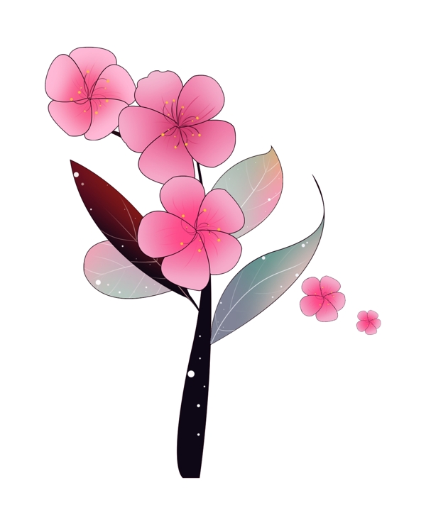 花朵植物卡通插画
