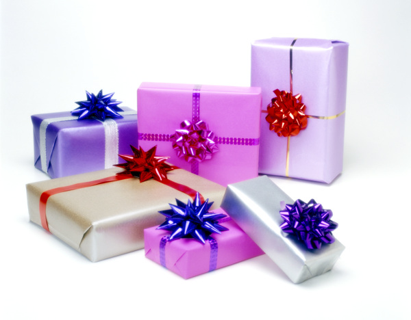 紫色诞生节圣诞帽圣诞袜圣诞食物礼品盒圣诞树