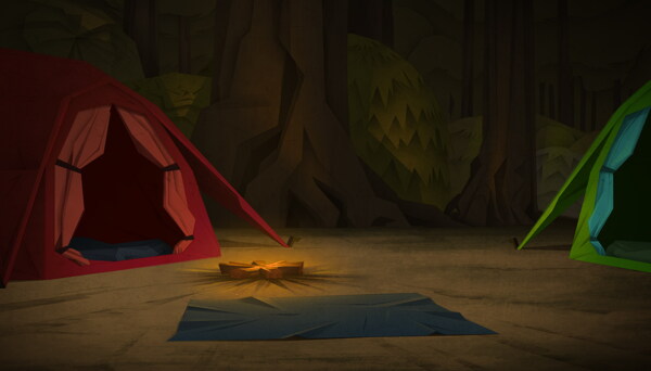 红色的帐篷