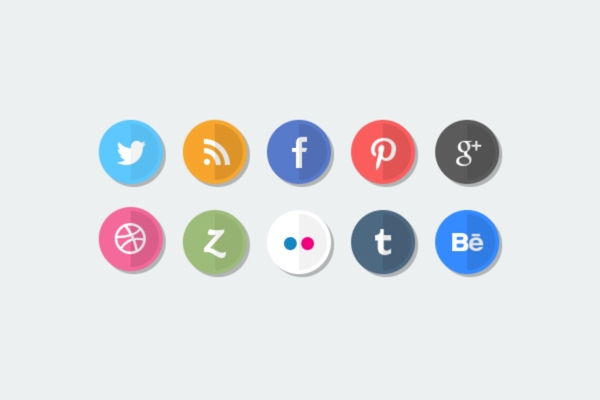 多媒体社交icon图标设计