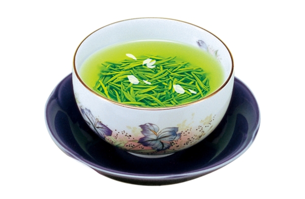 一杯绿茶食品美味饮料