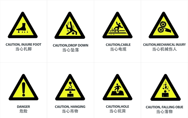 警告标识牌