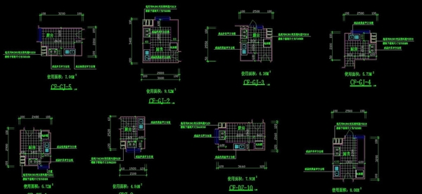 厨房CAD图集图片