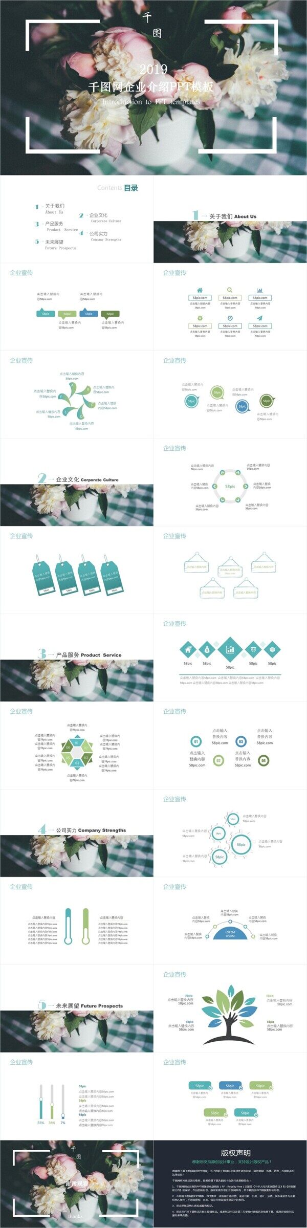 2019欧美企业宣传介绍通用PPT模板