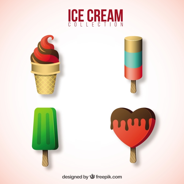 现实设计中的各种冰淇淋