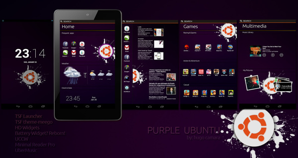紫色的Ubuntu