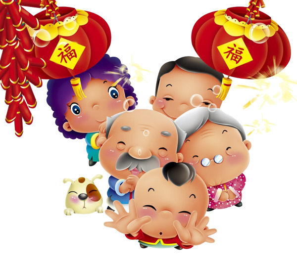 中国风传统新年节日元素