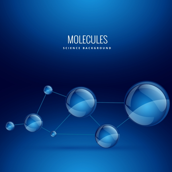 分子形状科技背景