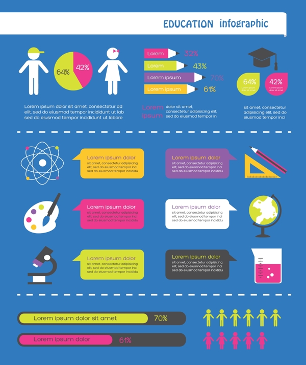 矢量教育图表设计