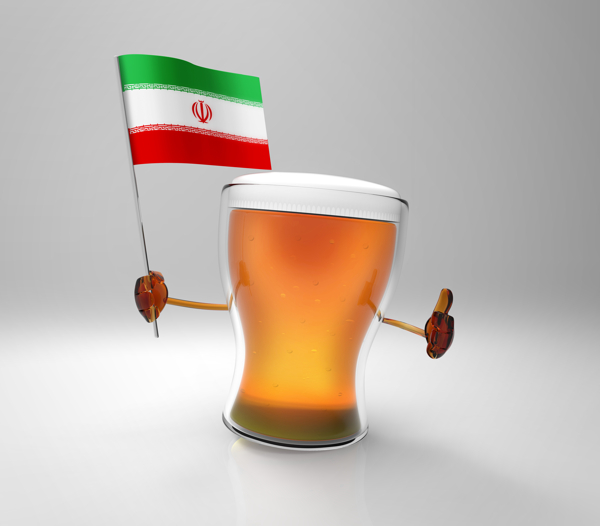 伊利国旗与啤酒图片