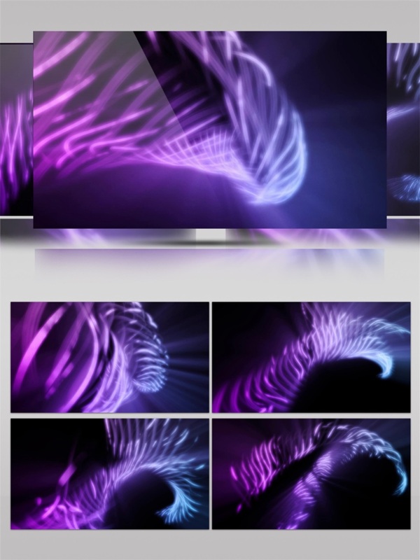 梦幻紫色龙卷风视频素材高清