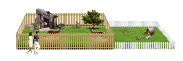 围栏栅栏动物观赏园图片
