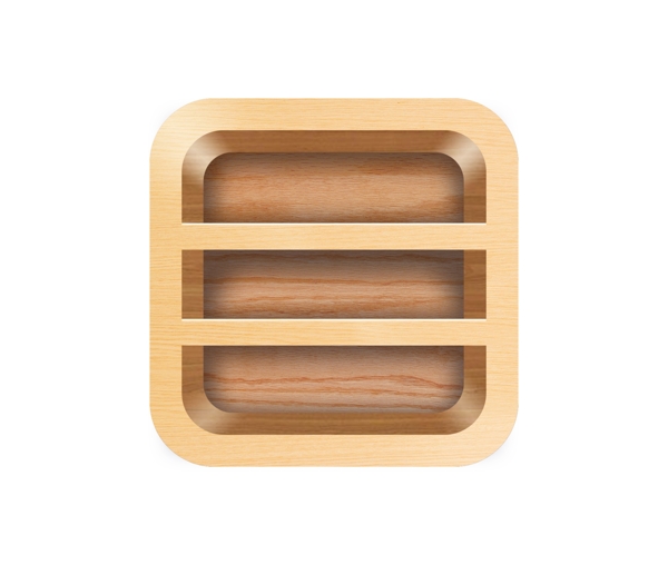 木纹架子立体icon
