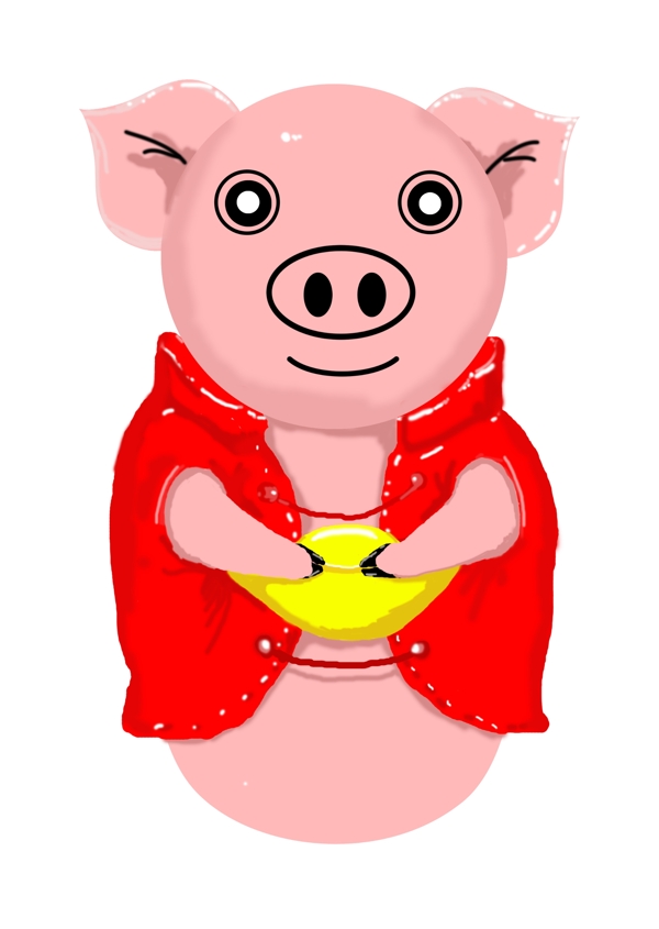 猪年的动物猪形象元素