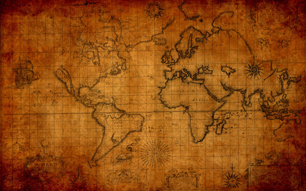 古代地图背景图片