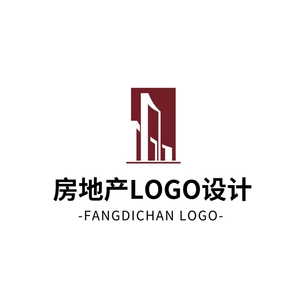 简约大气创意房地产logo标志设计