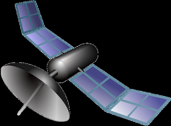 双漂亮遥感人造卫星免抠png透明素材