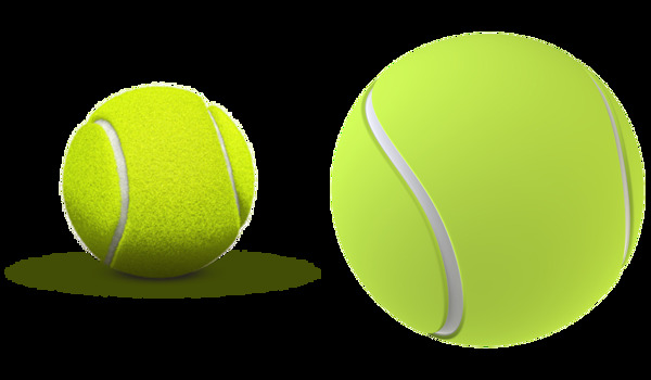 绿色的网球免抠png透明图层素材