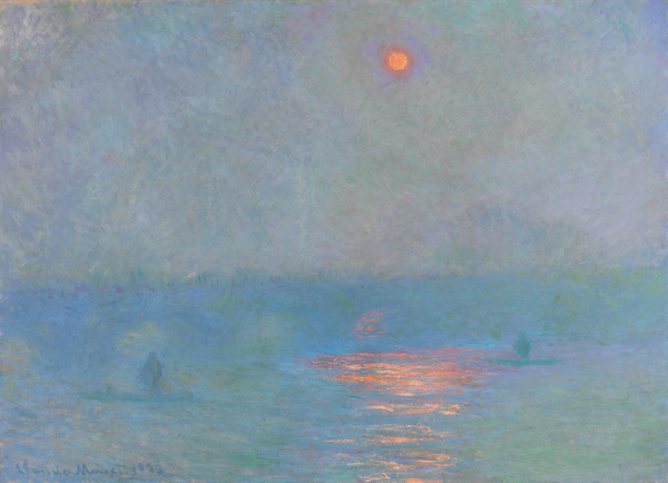 HousesofParliamentEffectofSunlightintheFog18991901法国画家克劳德.莫奈oscarclaudeMonet风景油画装饰画