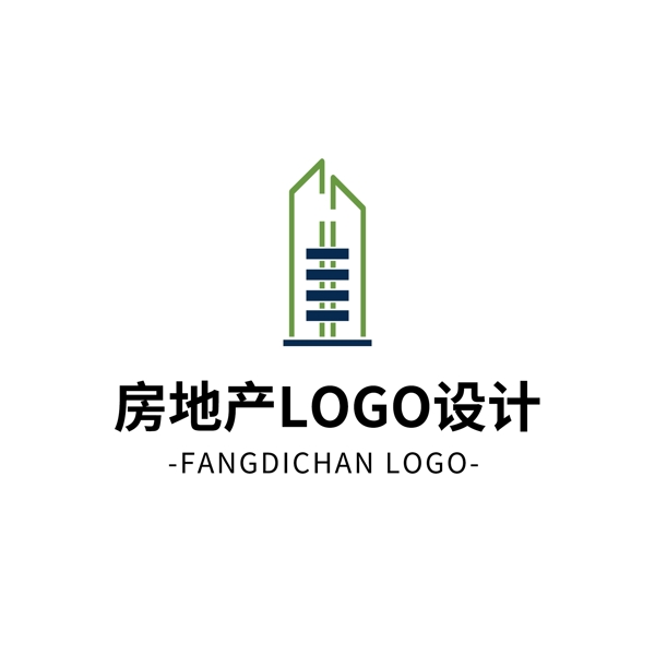 简约大气创意房地产logo标志设计