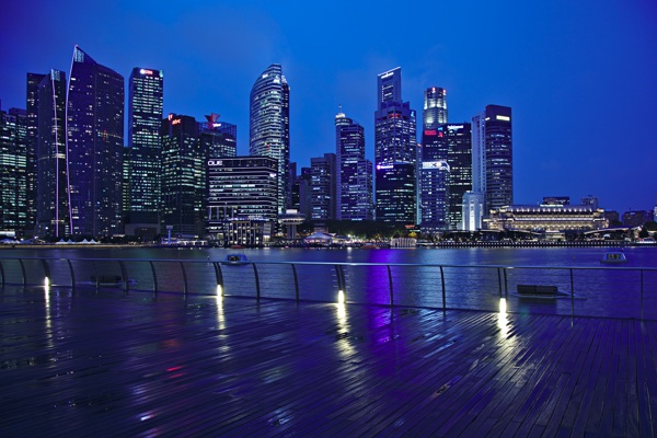 新加坡大楼夜景