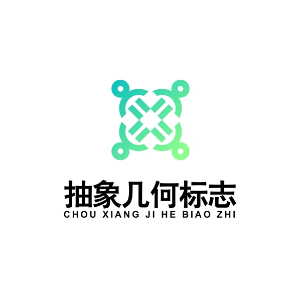 抽象几何图案logo