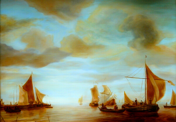 船油画背景素材图片