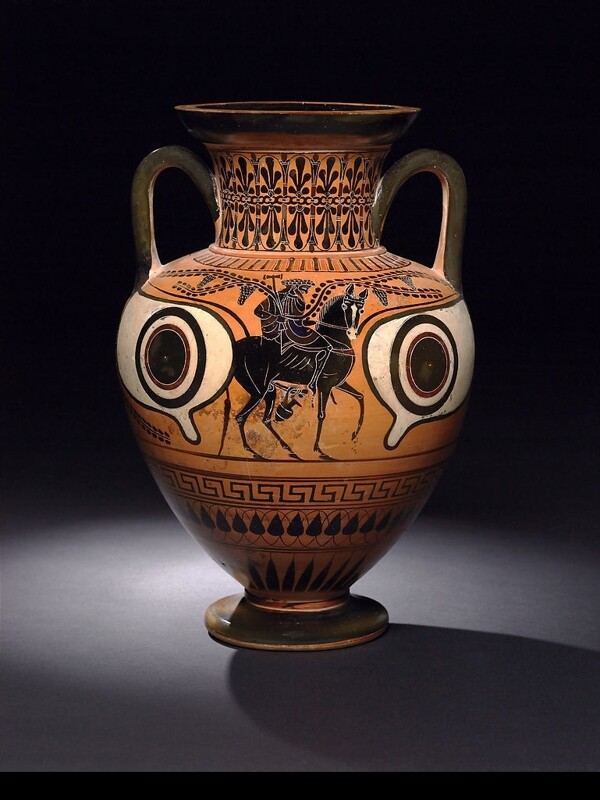 古希腊黑像式安法拉罐之二图片