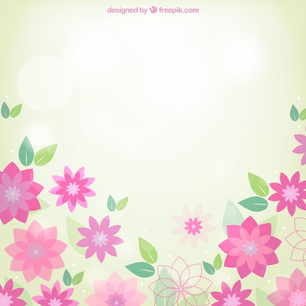 春季粉色花朵背景图片