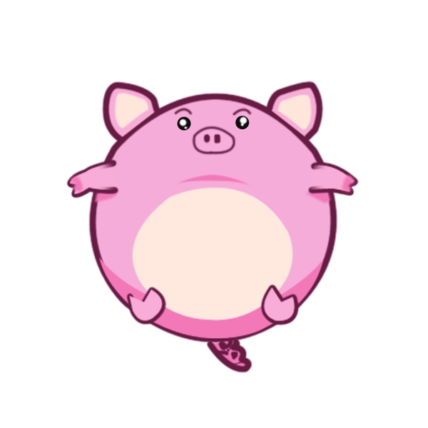 可爱动物卡通小猪猪粉色小猪