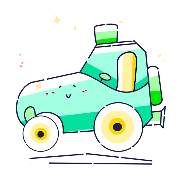 绿色儿童玩具汽车